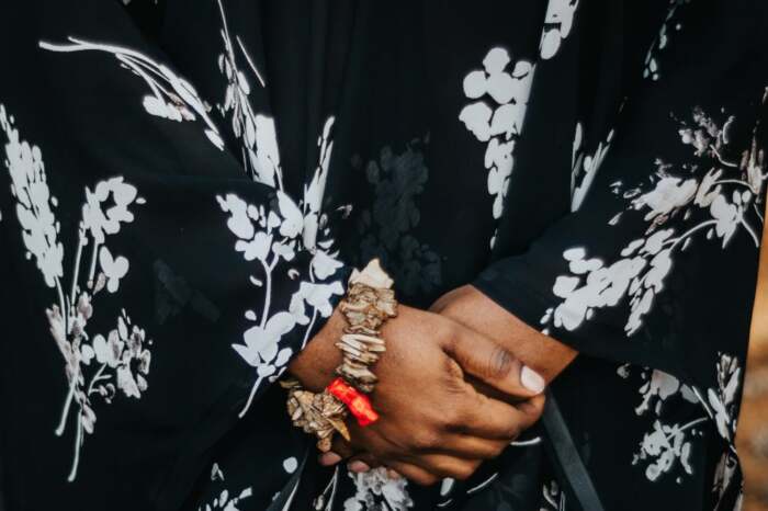 Black & White Caftan - Image 3